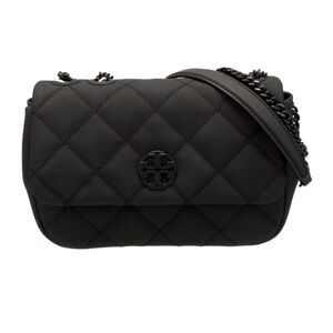 NWT Tory Burch Willa Matte Small Shoulder Bag – Matte Black